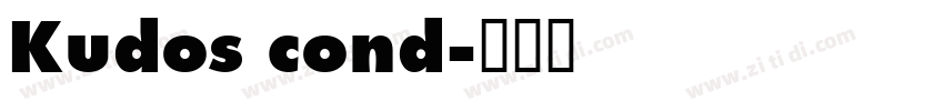 Kudos cond字体转换
